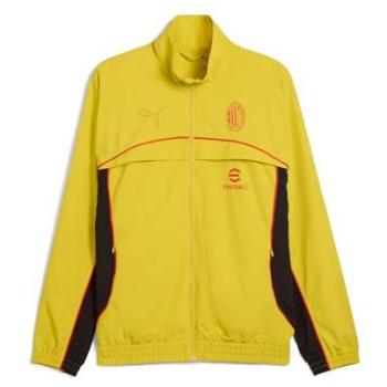 Yellow AC Milan Puma Football Statement Cellerator Coat