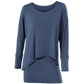 HEINE Rundhalsshirt Viskose-Elasthan-Mix