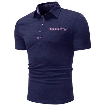 RMane Herren Polo Shirt Basic Polohemden Kurzarm Slim Fit M