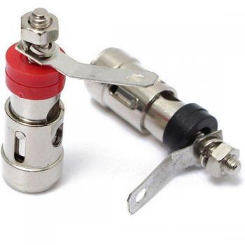 Conector de 4 mm en poste HIFI audio‑video, 2 piezas