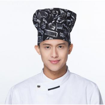 Mushroom Print Cooking Hat