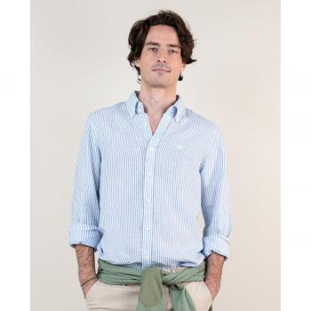 Camisa de lino azul marino El Ganso