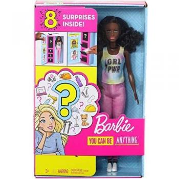 Barbie Surprise Métiers Brune : Débardeur + Pantalon Rose