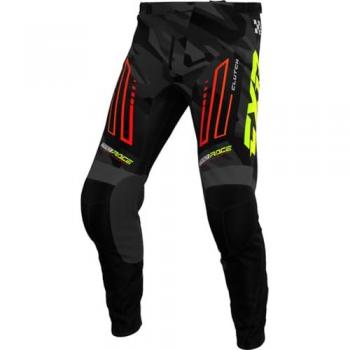Pantalon de motocross FXR Clutch 2025 Noir Vert Taille 34