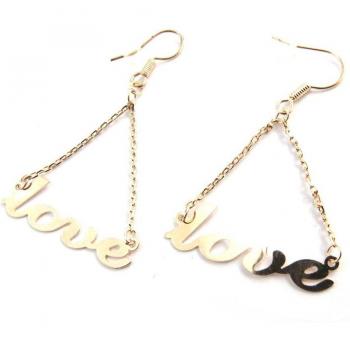 Les Trésors de Lily M8169 Créations Boucles Love doré rose
