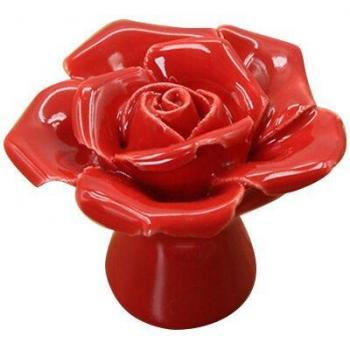 Manijas de cerámica rosa para muebles