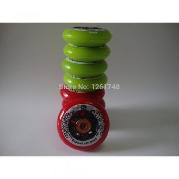Roues de roller 72mm 76mm 80mm 85A avec roulements ILQ-9 haute élasticité