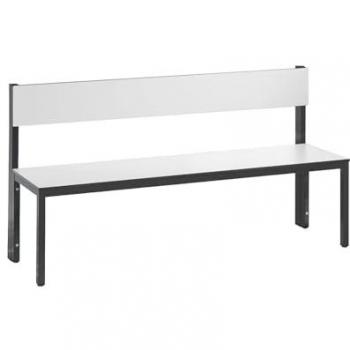 Banc Simple Plus Dossier Blanc 1500