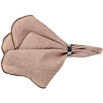 Serviette de table Broste Copenhagen GRACIE X2 en rose