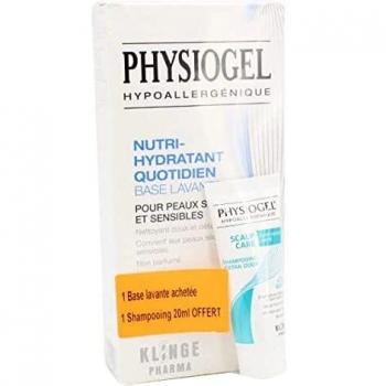 PHYSIOGEL NUTRI-HYDRATANT QUOTIDIEN BASE LAVANTE 500 ML + CREME REPULPERANTE 75 ML OFFERT