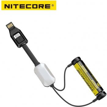 Chargeur NITECORE LC10 USB pour batterie cylindrique Li-ion avec capteur de lumière