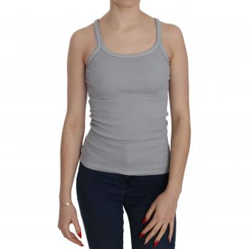 PINK MEMORIES Light Grey Sleeveless Spaghetti Strap Blouse
