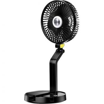 Ventilateur de climatisation de bureau pliable avec brume et lampe LED, batterie 5200mAh