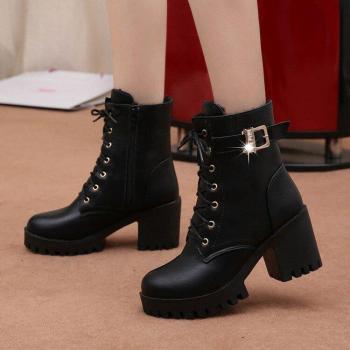 Caucho Black Women Boots