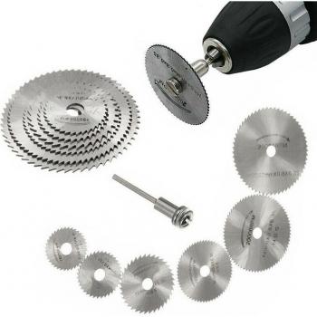 Juego de Cuchillas de Sierra Circular HSS + Disco de Resina y Accesorios de Diamante