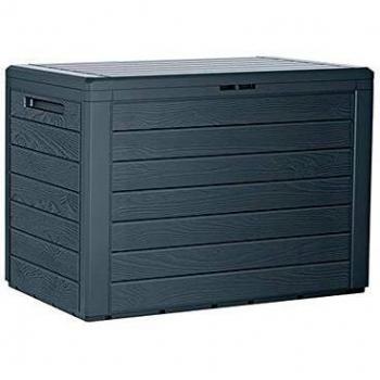 Cassetta in legno di plastica color antracite 190 litri Prosperplast