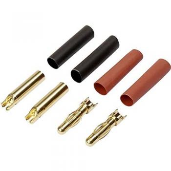 Reely 4 mm Akku Stecker vergoldet 40 Paar