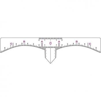 Disposable Eyebrow Shaping Ruler