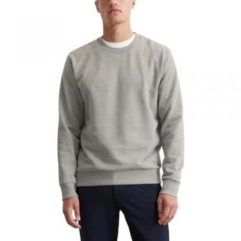 Marc O'Polo Sweatshirt, dezente Melange-Design wird durch eine Logo-Stickerei verfeinert