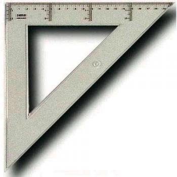 FBO ESCUADRA TRANSPARENTE 25CM 41225
