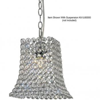 Crystal Kudo Trapezoid Light Shade – Chrome Polish