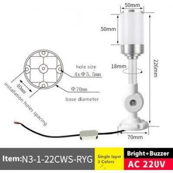 High Grand LED Signal Tower Light 220V