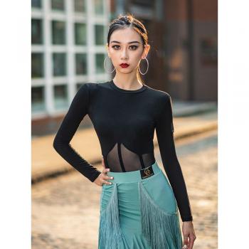 Top Negro de Baile para Mujeres