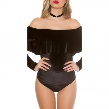 Satin‑Eleganz: Body im Carmen‑Stil