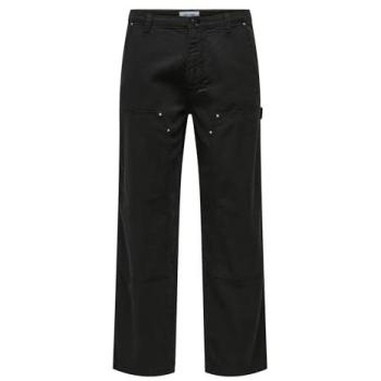 Pantaloni ONSFade di Only & Sons – Nero, Piega Frontale