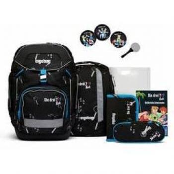 Ergobag Pack Bärdetektiv 7-teiliges Schulrucksack-Set in Schwarz-Blau