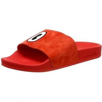 Adidas Adilette Men's Red Leather Flip Flops – UK 4
