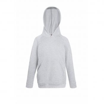 Kids Heather Lightweight Hoodie by Fruit of the Loom (7-8)