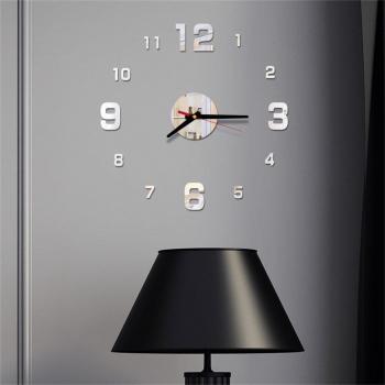 Reloj de Pared con Diseño 3D y Números Romanos