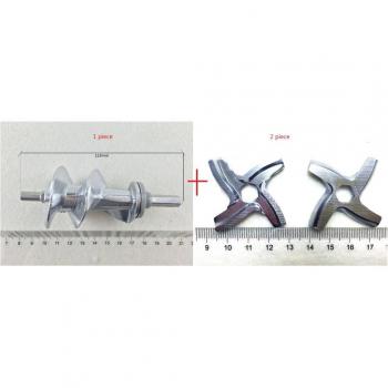 Meat Mincer Screw and Blade Set for Moulinex MS-0695960 SS-989843