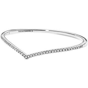 Pulsera PANDORA Mujer Gris 17,50 cm