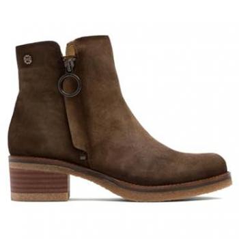 Botines de Piel Gleda con Cremallera para Mujer