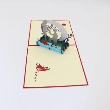 3D Handmade Valentine's Day Love Invitation Card with Envelope