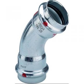 Accessorio Curva 45° 42mm con Estremità Femmina Pressata