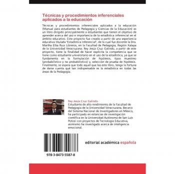 Cruz Galindo, Rey Jesús: Técnicas y procedimientos inferenciales aplicados a la educación