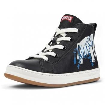 Camper Runner Four infantil: colores negro y amarillo, talla 38