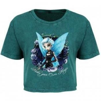 Hexxie Make Your Own Magic Crop Top in Juniper