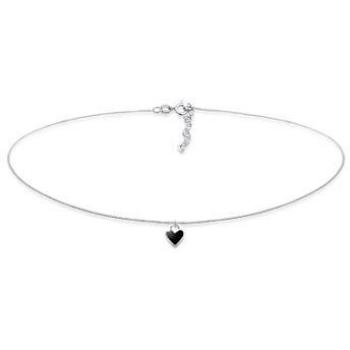 Choker in Argento Sterling 925 con Ciondolo a Cuore