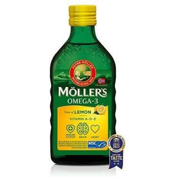 Möllers Cod Fish Liver Oil EPA DHA Vitamin Immune System Lemon 250 ml Bottle