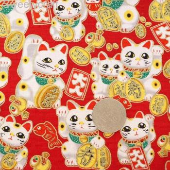 100% Cotton Breeze Bronzing Cat Fabric