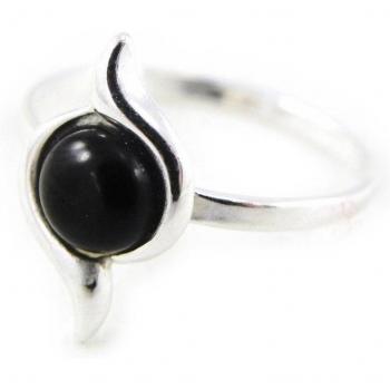 Anello Argento “Dea Nera di Giassa” – 15x8 mm