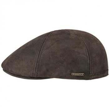 Stetson Flat Cap – Ledermütze mit Schirm – ein Stück – neutraler Stil