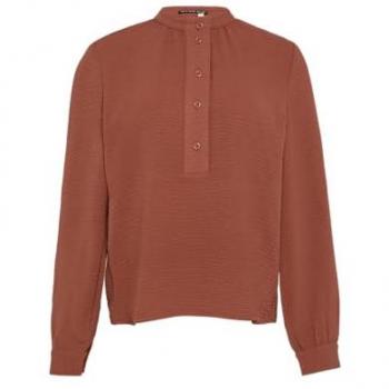 Stilvolle Crêpe-Bluse mit Raffung