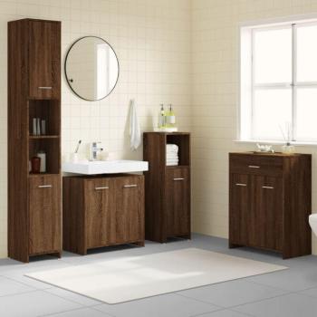 Prolenta Premium – Juego Completo de Muebles de Baño (4 Piezas, Madera)