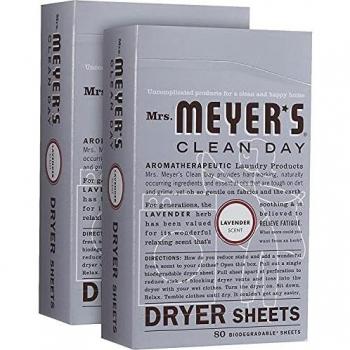 Mrs. Meyer's Lavender Scent Clean Day 80 Dryer Sheets New Unopened