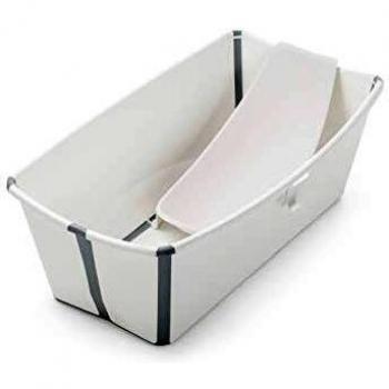 STOKKE® Flexi Bath™ Babybadewannen-Set – Inklusive Newborn Support, Farbe: Weiß